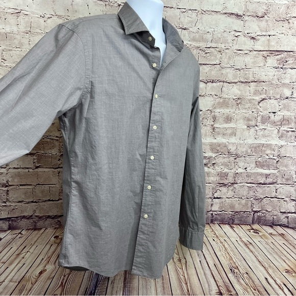 Polo Ralph Lauren Gray Button Front Long Sleeve Shirt - Picture 3 of 8